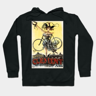 CLEMENT CYCLES Paris Art Nouveau Vintage French Advertising Hoodie